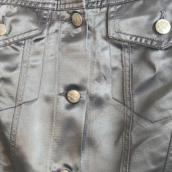 Patrick Cox Wannabe Vintage Satin Jacket – Black – Made in Italy – Size Small - Picture 2 of 4